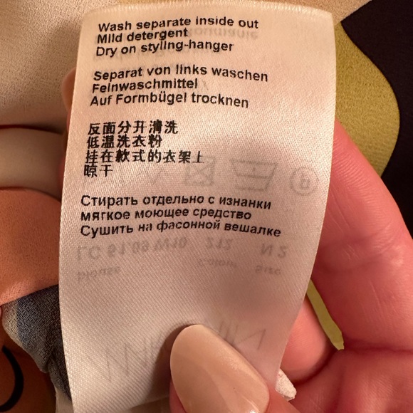 Marc Cain colour block summer blouse - size S - Picture 4 of 7